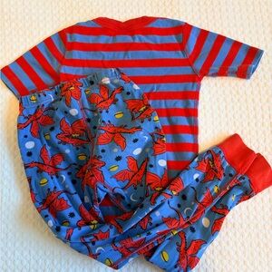 Hanna Andersson Red and Blue Striped Pajama Top